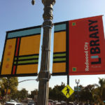 Redwood City Library vinyl banner
