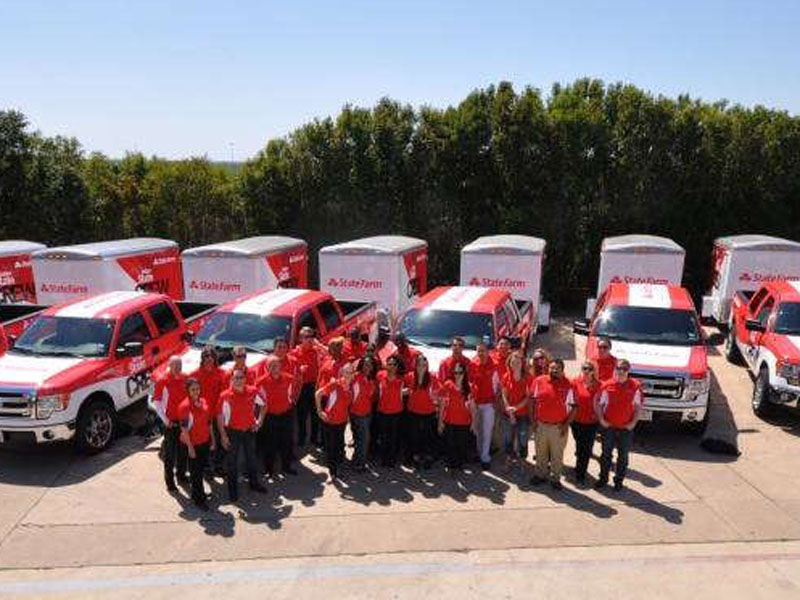 Vehicle wrap on black van for Houston police 
