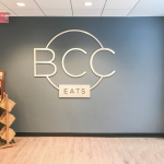 BCC Eats custom graphic in store
