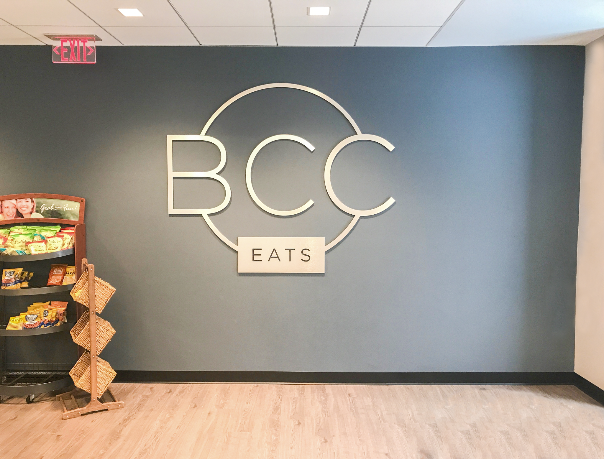 BCC Eats custom graphic in store