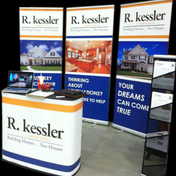 A graphic printed on the side of a car advertising Shelf Genie.