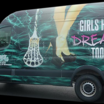 Collage of images of decals for Next Generation Sports Nutrition and Blended 