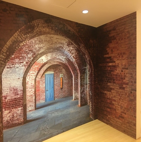 Wall mural with vibrant wall covering