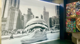 Wall covering of puma shoe in Chicago 