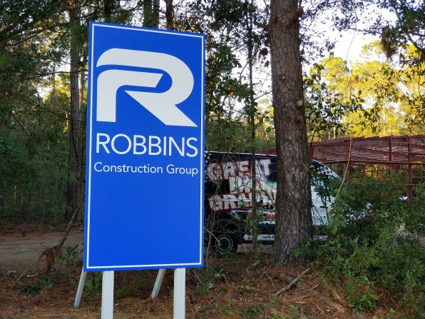 Construction Site Sign in Ravenel, SC. Printed to aluminum composite media.