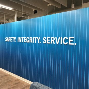 safety integrity service wall decor signage