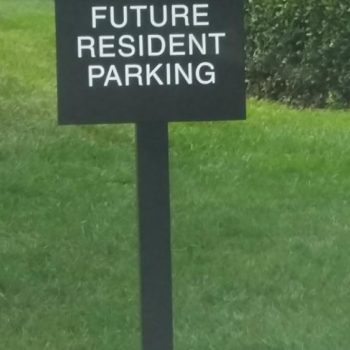 future resident directional outdoor signage
