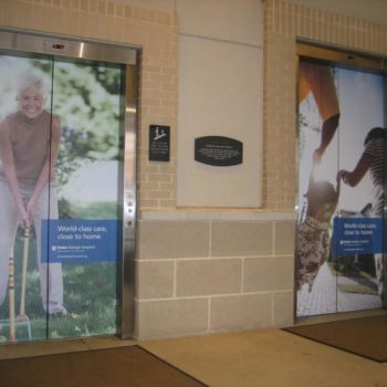 indoor elevator wraps for lobby use