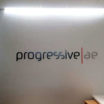 signs and graphics to display company logo