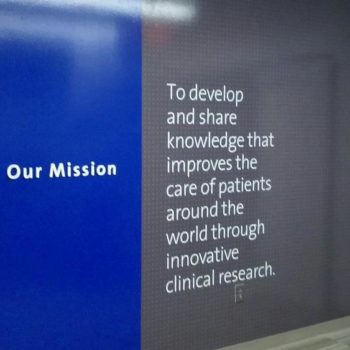 mission statement for company indoor signage