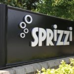 Sprizzi 3-dimensional white block lettering display