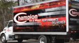 Champion tires box truck wrap