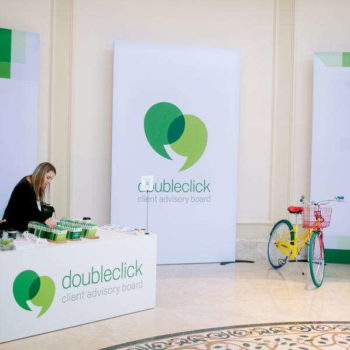 Custom trade show display for Doubleclick