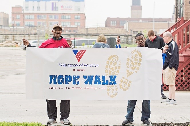 White hope walk banner
