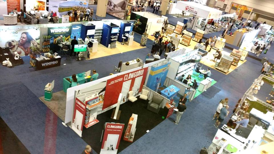 An top down view of a trade show event in Charlotte NC