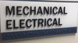 Mechanical Electrical directional signage