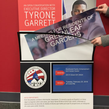 Tyrone Garrett interchangable signage