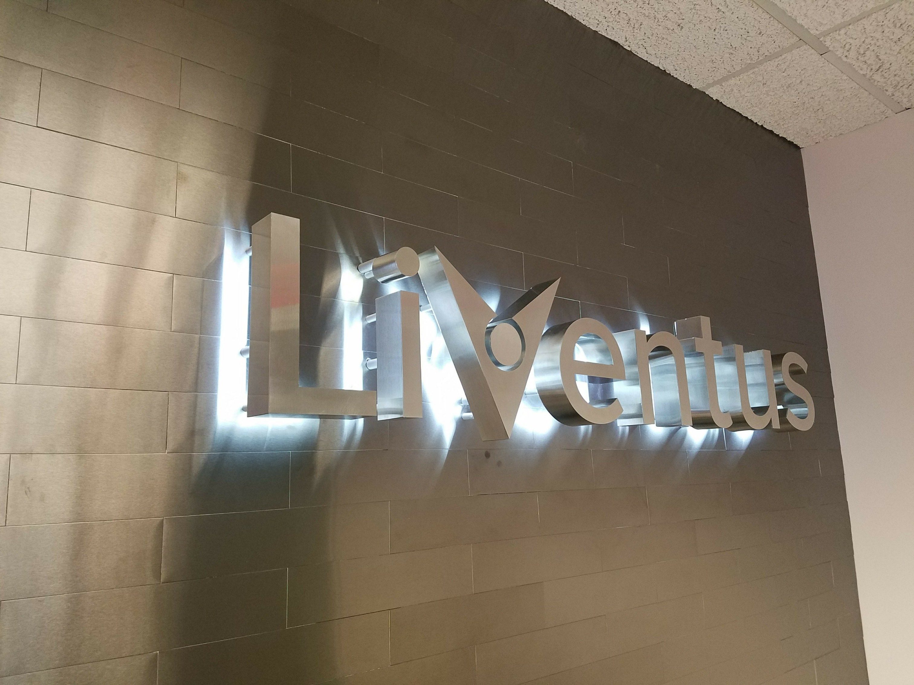 Sign with Backdrop Lighting - Liventus