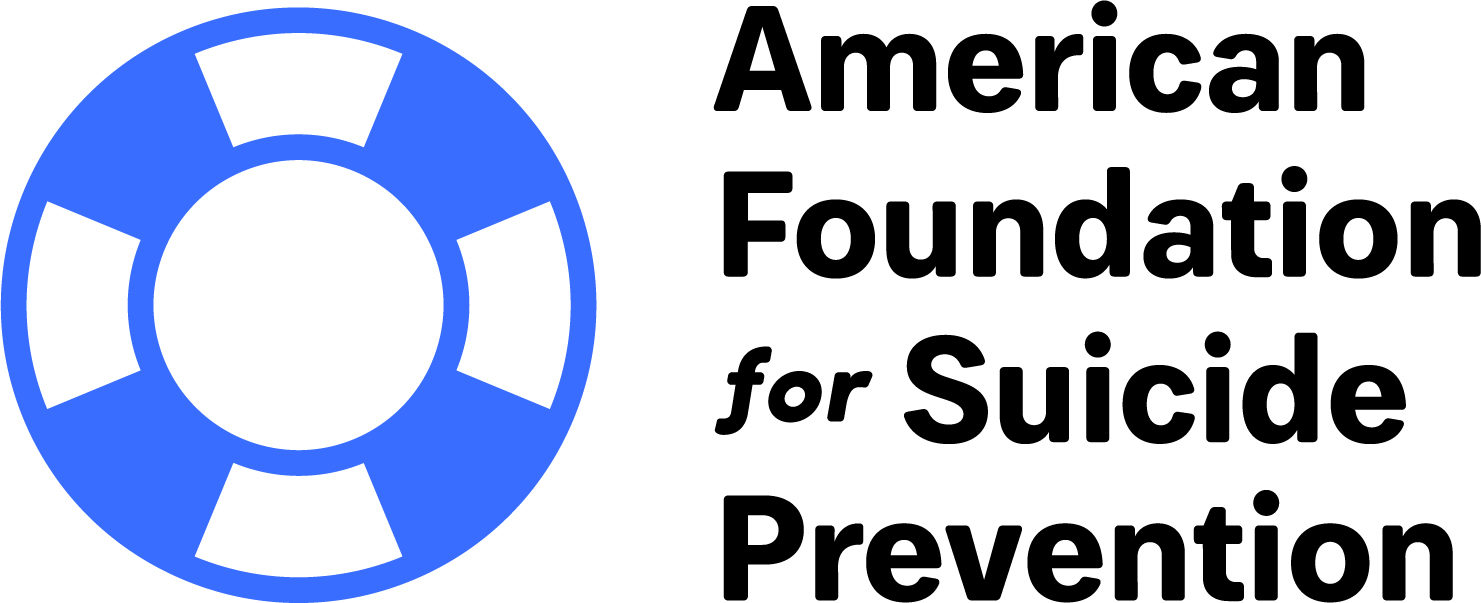 American foundation for suicide prevention custom logo. 