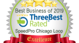 Best Business of 2019 awarded by Three Best Rated to SpeedPro imaging. 
