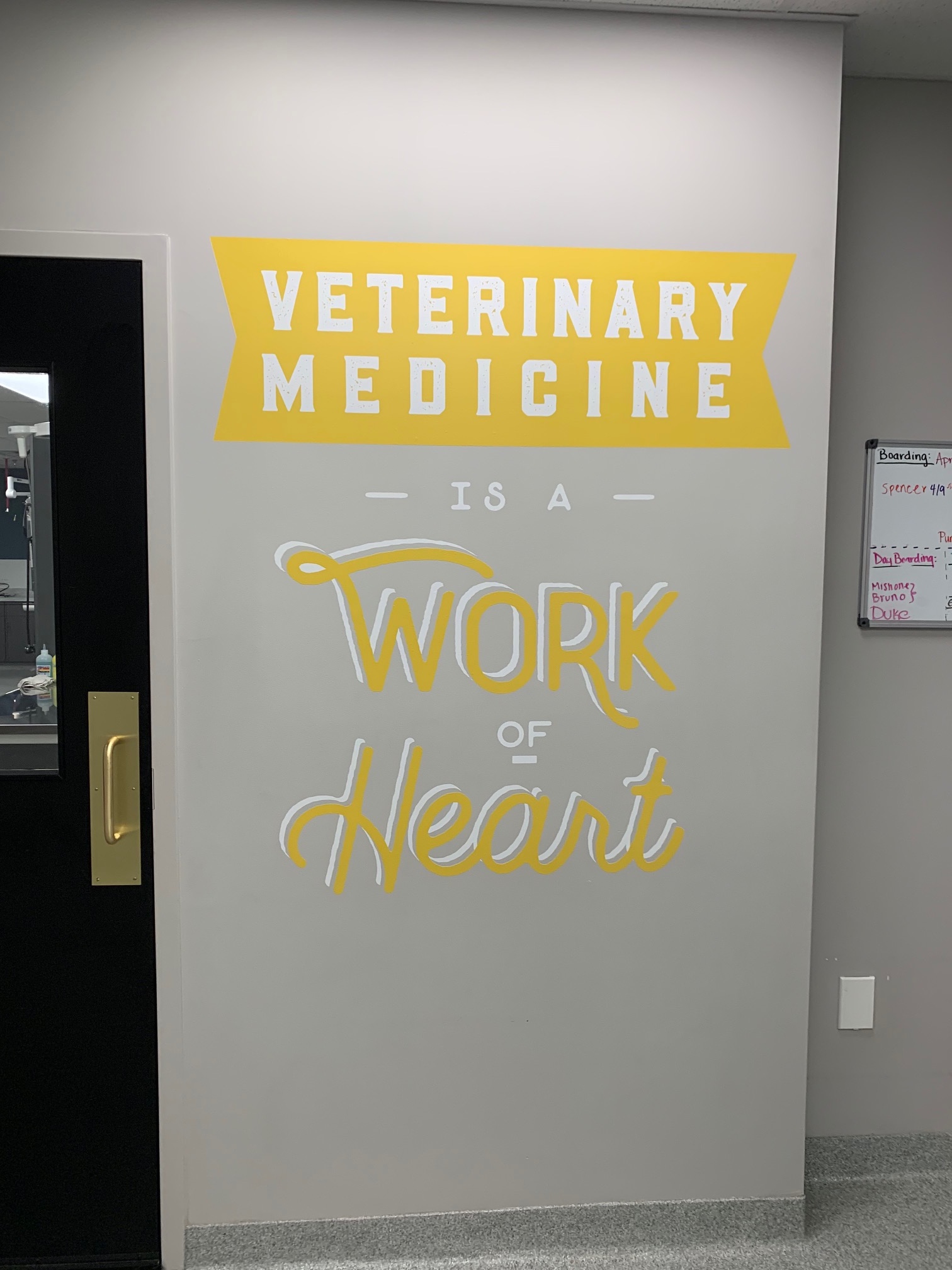 Veterinary Medicine is a work of heart wall graphic by SpeedPro imaging. 