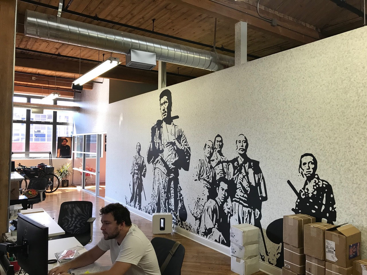 Wall Mural - Collaborative Workspace - Samurai Soldiers