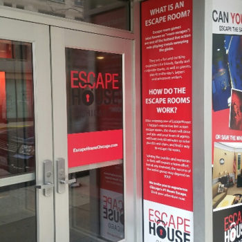 Escape House-Window Graphics-Chicago IL-McCormick Place Printing