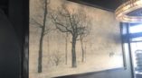 Mural of Stenciled Trees 
