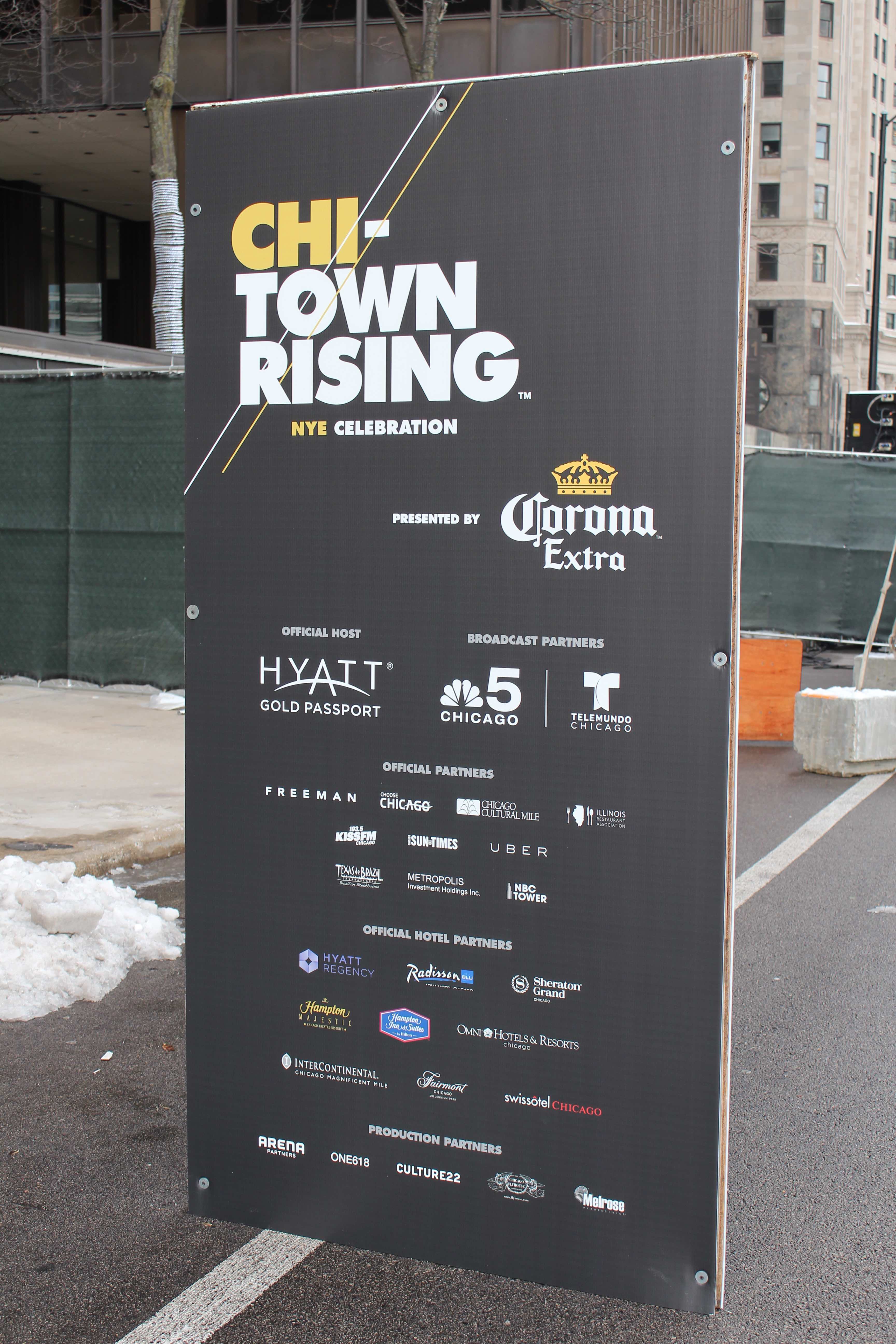 Signage for Chi-Town Rising 