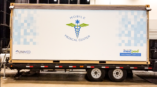 Mobile Medical Center Label and Screen on the Side of a Truck 