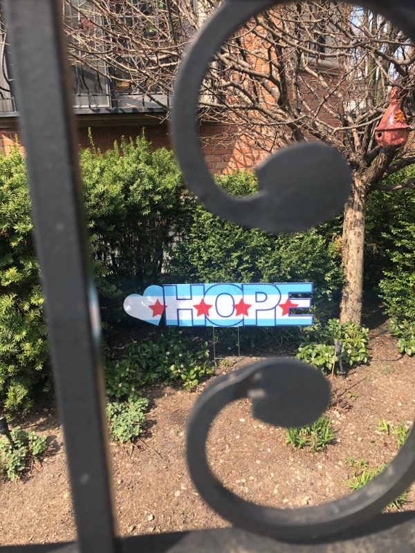 hope yard sign