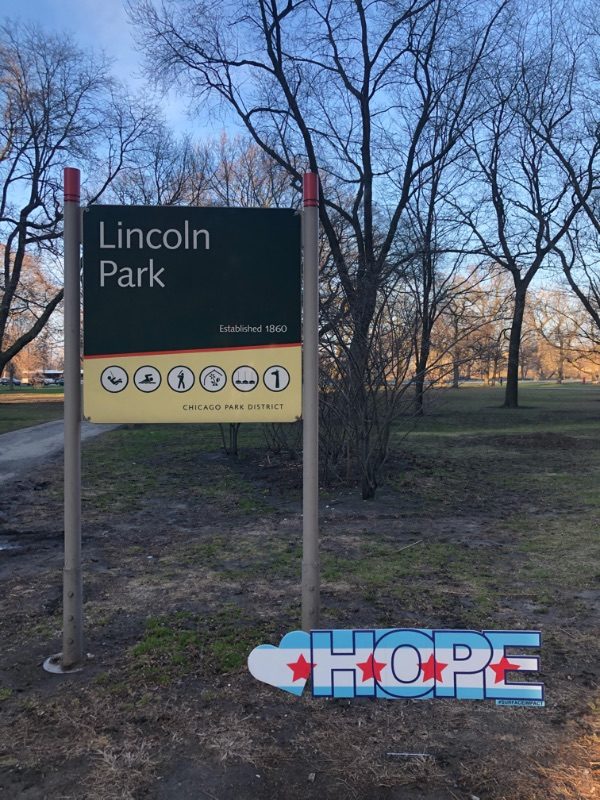 Hope sign in lincoln park