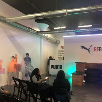 Indoor event space with wall decals and vinyl wall signs in Chicago Downtown.