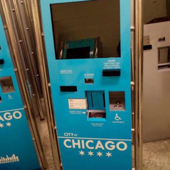 Pay bills here machine wrap