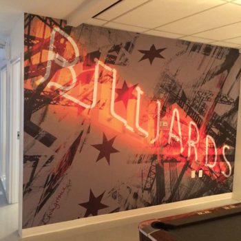 Billiards wall mural