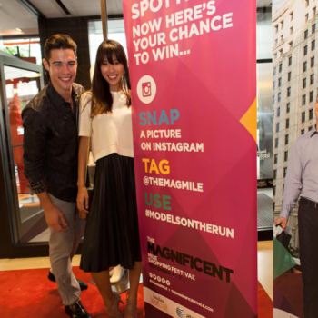 The Magnificent Mile retactable banner