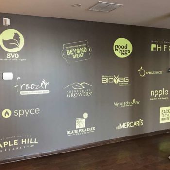 Brand logo wall mural