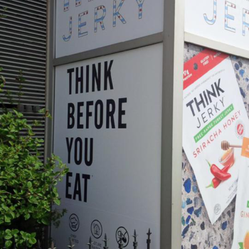 Think Jerky advertisement outside