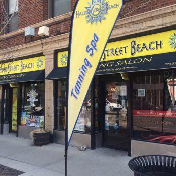 Custom flag for Halsted Street Beach