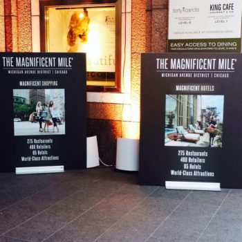 The Magnificent Mile banners