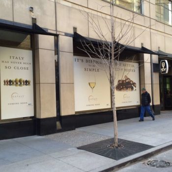 Eataly window graphics