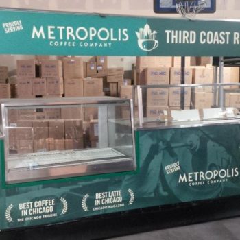 Metropolis Coffe food stand display