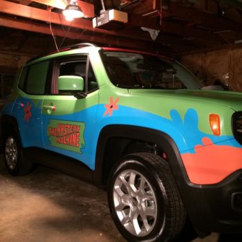 Mystery Machine vehicle wrap