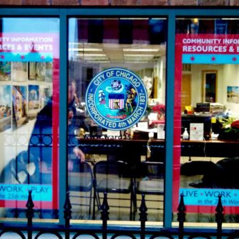 City of Chicago window display