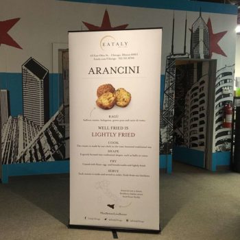 Arancini retractable banner