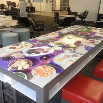 Custom table covering