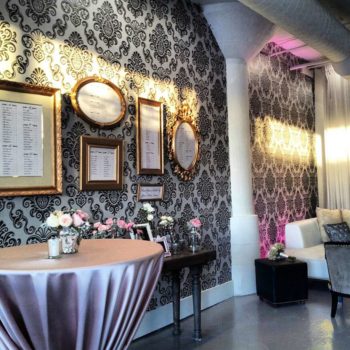 Black and white wall mural