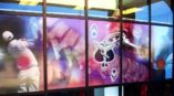 Window graphics for back pain health care facility 