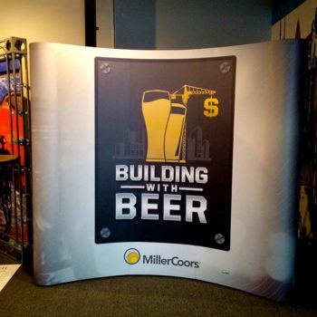 Building with Beer display for MillerCoors