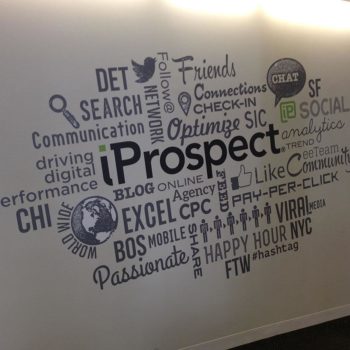 iProspect wall graphic